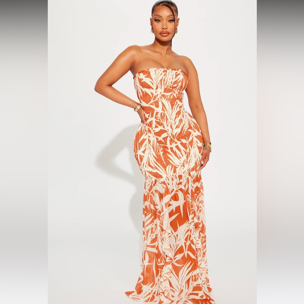 NEW Fashion Nova Chiffon Maxi Dress